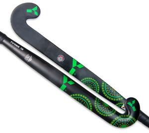 Hockeystick GLB 50 Lowbow Zwart Groen
