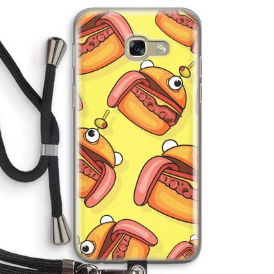 Hamburger: Samsung Galaxy A5 (2017) Transparant Hoesje met koord
