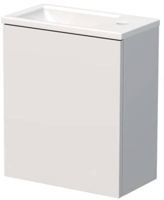 Beaux Marseille fonteinmeubel met fontein en deur rechts 40cm mat wit