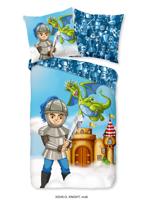 Good Morning Kinderdekbedovertrek "ridder met kasteel en draak" - Multi - (135x200 cm) - Katoen