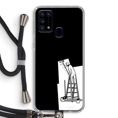 Musketon Painter: Samsung Galaxy M31 Transparant Hoesje met koord