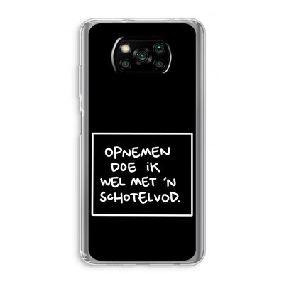 Schotelvod: Xiaomi Poco X3 NFC Transparant Hoesje