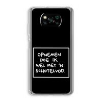 Schotelvod: Xiaomi Poco X3 NFC Transparant Hoesje