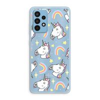Rainbow Unicorn: Samsung Galaxy A52 Transparant Hoesje