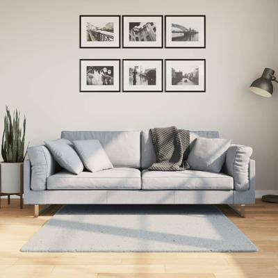 VidaXL Vloerkleed huarte laagpolig zacht wasbaar 120x120 cm blauw
