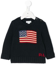 Ralph Lauren Kids pull à logo - Bleu