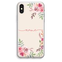 Rozen: iPhone XS Max Transparant Hoesje