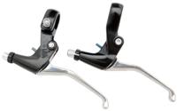Simson remgrepenset v brake/cantilever 4 vinger zwart 2 delig