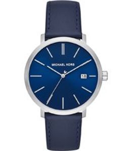 Horlogeband Michael Kors MK8675 Leder Blauw 20mm