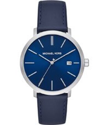 Horlogeband Michael Kors MK8675 Leder Blauw 20mm