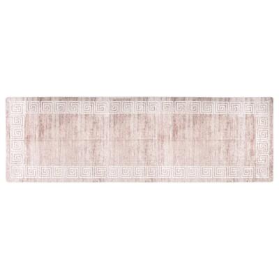 Vloerkleed wasbaar anti-slip 80x300 cm beige
