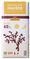 Chocolatemakers Brazil hazelnoot 65% puur demeter bio 80 Gram