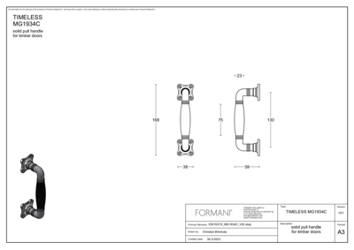 Formani | MG1934C | Deurgreep | glans nikkel