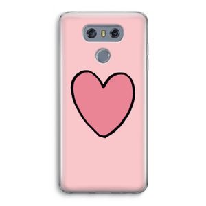 Hartje: LG G6 Transparant Hoesje