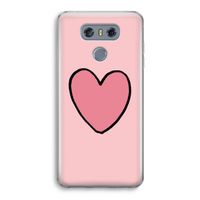 Hartje: LG G6 Transparant Hoesje