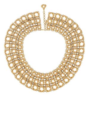 Monet Pre-Owned collier en chaîne à motif géométrique (années 1970) - Or