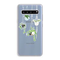 Hang In There: Samsung Galaxy S10 5G Transparant Hoesje
