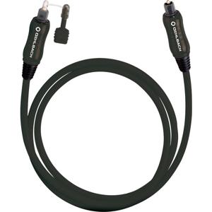 Toslink Digitale audio Aansluitkabel [1x Toslink-stekker (ODT) - 1x Toslink-stekker (ODT)] 0.50 m Zwart Oehlbach OPTO Star Black