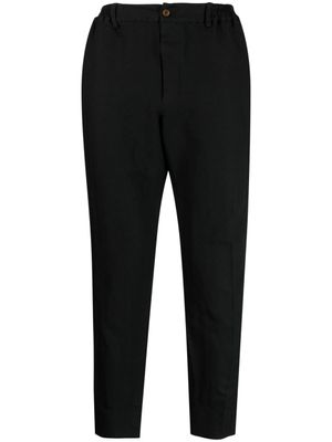 Black Comme Des Garçons pantalon fuselé à chevrons - Noir