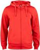 Clique 021014 Basic Active Hoody FZ - Rood - 3XL