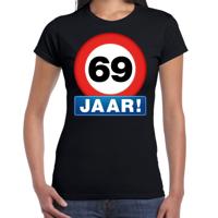 69 jaar geworden - Stopbord - verjaardag t-shirt - zwart - heren - Happy Birthday - kleding