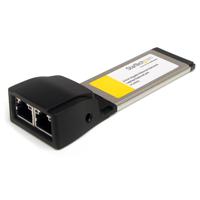 StarTech.com Twee-poort ExpressCard Gigabit Laptop Ethernet Netwerkkaart Adapter - thumbnail