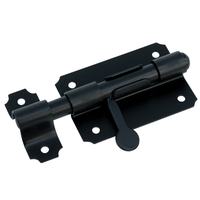 Waelbers Plaatgrendel 80mm zwart - 10 Stuk(s) - 105317.05