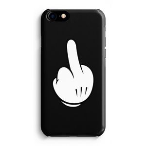 Middle finger black: iPhone 8 Volledig Geprint Hoesje