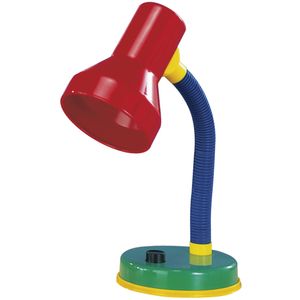 LED Bureaulamp - Tafelverlichting - Trion Printon - E27 Fitting - Rond - Meerkleurig - Kunststof