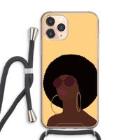 Golden hour: iPhone 11 Pro Max Transparant Hoesje met koord