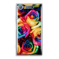 Neon bloemen: Sony Xperia XZ1 Transparant Hoesje