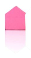 Suck UK post it House Markers 4 x 2 cm papier lichtroze - thumbnail
