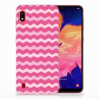 Samsung Galaxy A10 TPU bumper Waves Pink