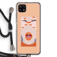 Surprise: Samsung Galaxy A22 5G Transparant Hoesje met koord