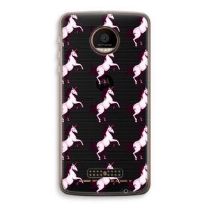 Musketon Unicorn: Motorola Moto Z Force Transparant Hoesje