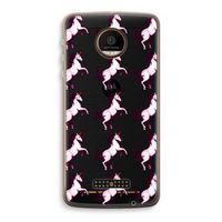 Musketon Unicorn: Motorola Moto Z Force Transparant Hoesje