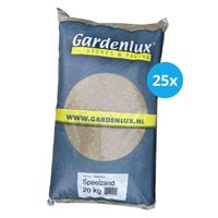 Gardenlux Speelzand - Zandbakzand - Zand voor Zandbak - Gecertificeerd - Voordeelverpakking 25 x 20 kg - thumbnail