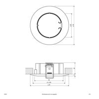 EVN 514001 514001 Inbouwring Halogeen Zonder 50 W Wit