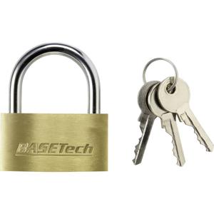 Basetech 1363029 Hangslot 49 mm Verschillend sluitend Goud-geel Sleutelslot