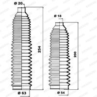 Stuurhoes, stuureenheid MOOG, Inbouwplaats: Vooras links en rechts, u.a. für Audi - thumbnail