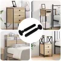 VidaXL Socket cap head schroef 2 pcs zwart m5 x 40 mm ijzer