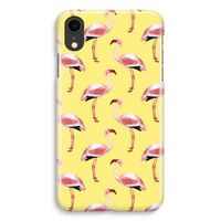 Flamingo's geel: iPhone XR Volledig Geprint Hoesje