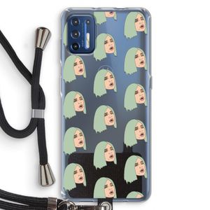 King Kylie: Motorola Moto G9 Plus Transparant Hoesje met koord