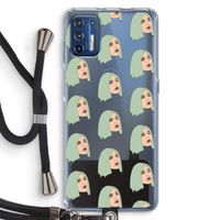 King Kylie: Motorola Moto G9 Plus Transparant Hoesje met koord
