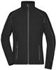 James & Nicholson JN596 Ladies´ Structure Fleece Jacket - Black/Carbon - S