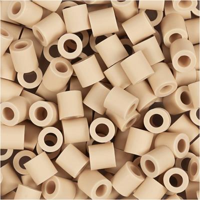 NABBI Biobeads van , afm 5x5 mm, gatgrootte 2.5 mm, medium, crème, 1000 stuk/ 1 doos