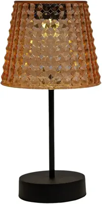Anna&apos;s Collection Solar tafellamp amber, IP65 waterdicht, met bewegingssensor