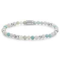 Rebel and Rose RR-40086-S Armband Ocean Adventure zilverkleurig-mint 4 mm S 16,5 cm