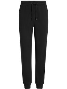 Karl Lagerfeld pantalon de jogging en coton biologique à bande logo - Noir