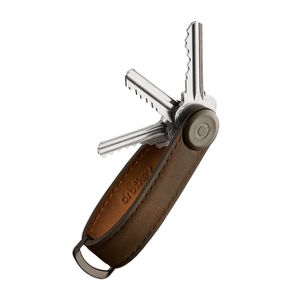 Orbitkey 2.0 Leather Key Holder Crazy Horse Oak Brown